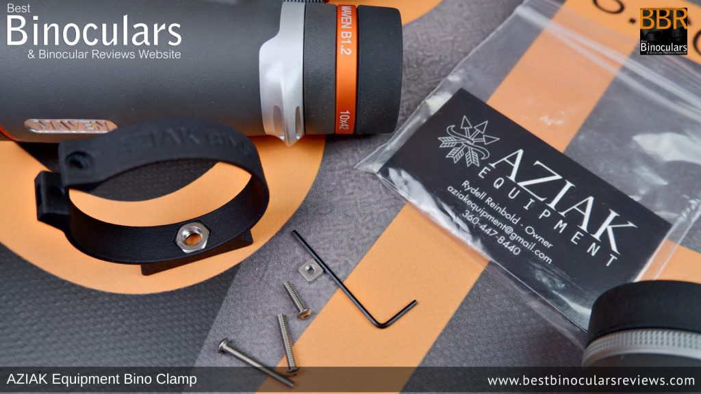 Image showing What's included with the Aziak Bino Clamp What's included: Aziak Bino Clamp