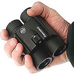 Hawke Frontier Phase Corrected Compact Binoculars folded in the hand