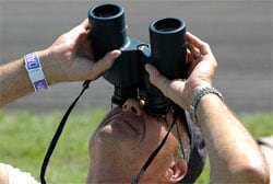 Plane Spotting binoculars at an Airshow