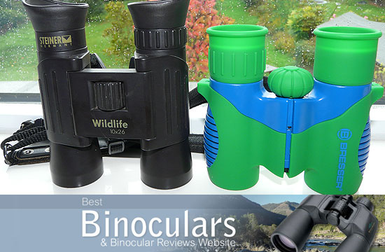 Bresser 6x21 Junior Binoculars & Steiner 10x26 Wildlife