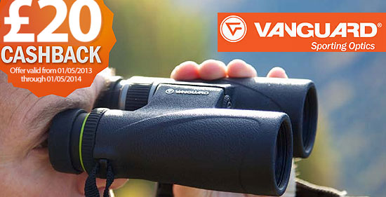 £20 Cashback on Vanguard Spirit ED & Endeavor ED Binoculars