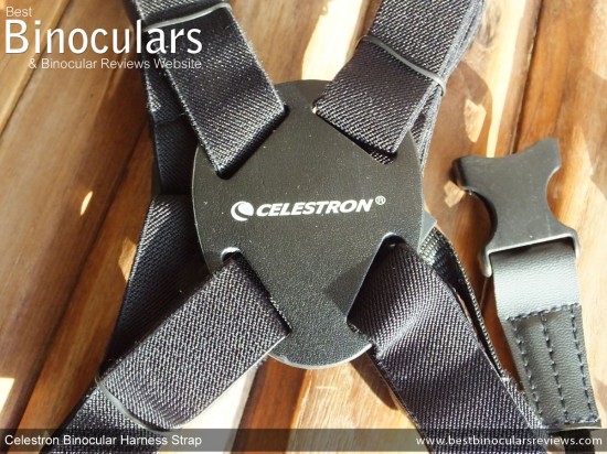 Back plate on the Celestron Binocular Harness Strap