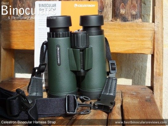 Quick Release Connectors on the Celestron Binocular Harness