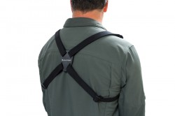 Wearing the Celestron Binocular Harness Strap