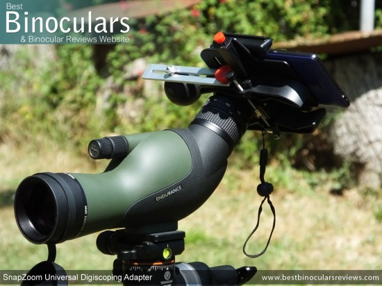 SnapZoom- mounted on the Hawke Endurance Spotting Scope