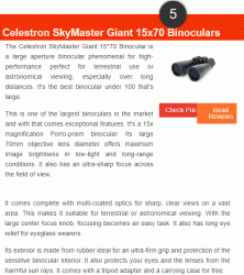 OpticHunts Best Binoculars under 100 - Celestron SkyMaster Giant 15x70 Binoculars