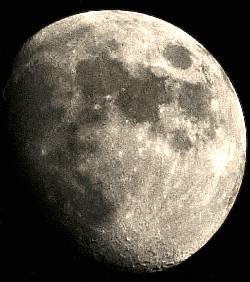 Viewing the Waxing Gibbous Moon with Binoculars