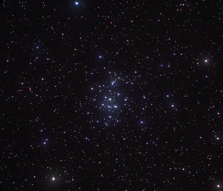 The Beehive Cluster through  something like 25x100 Binoculars