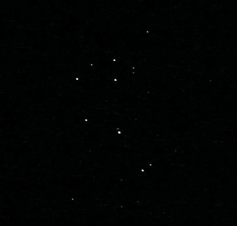 View of The Pleaiades with 30mm binoculars