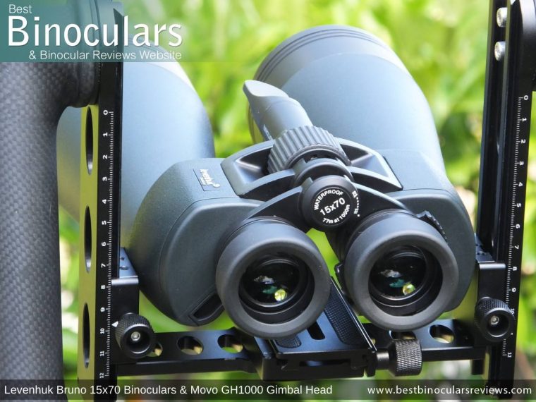 Levenhuk Bruno Plus 15x70 Binoculars & Movo GH1000 Gimbal Head