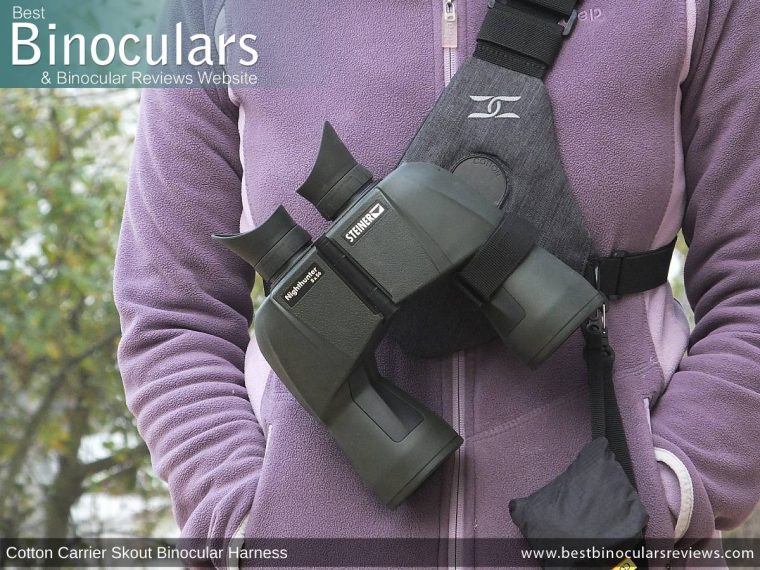 Cotton Skout Binocular Harness with Steiner Nighthunter 8x56 Binoculars