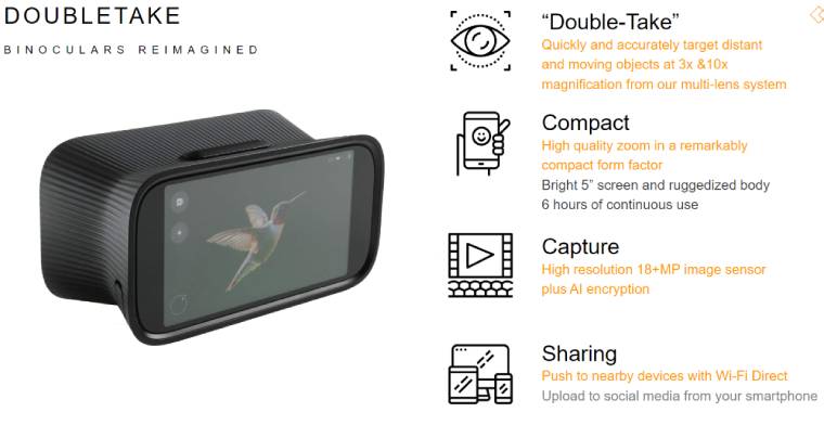 Main Features of the NexOptic DoubleTake Reimagined Binoculars