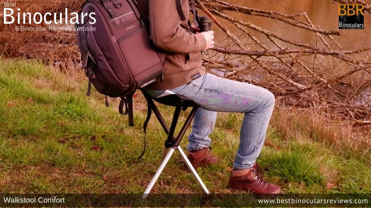 Taking the load off my feet! Using the Walkstool Folding Chair