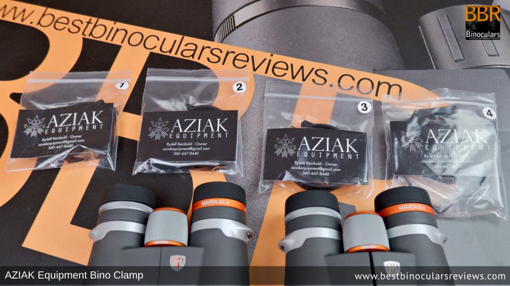 The Aziak Bino Clamp comes in 4 different sizes
