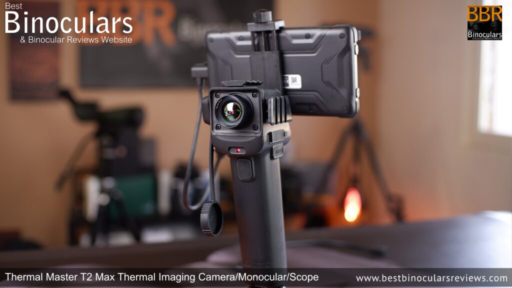 Thermal Master T2 Max Thermal Imaging Camera with handle and Titan screen attached