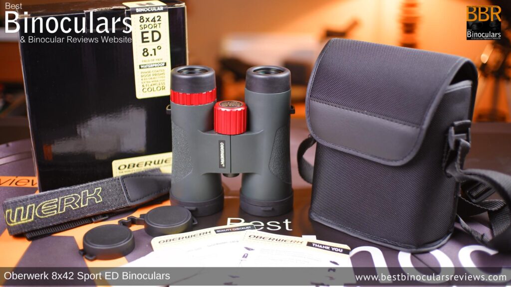 Oberwerk Sport ED 8x42 Binoculars with accessories