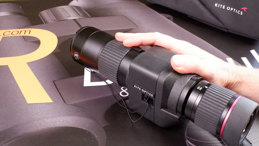 Focus ring on the Kite Stabilized 60 ED Spotting Scope