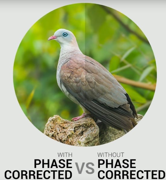 Phase Correction Coatings on the Athlon BaK-4 Roof Prisms