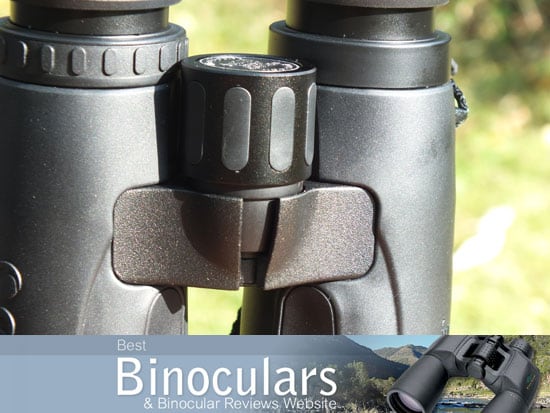 The focussing wheel on the Celestron Granite 8x42 Binoculars