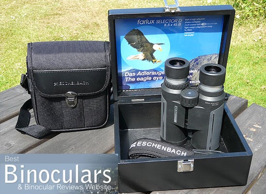 Eschenbach farlux Selector D 8.5x45 Binoculars including carry case and display box