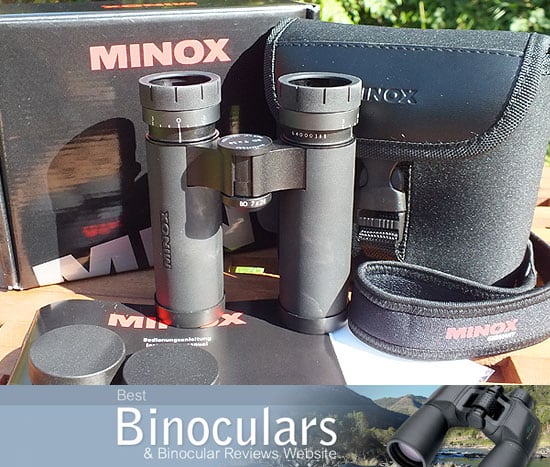 MINOX BD 7x28 IF Binoculars with carry case and neck strap