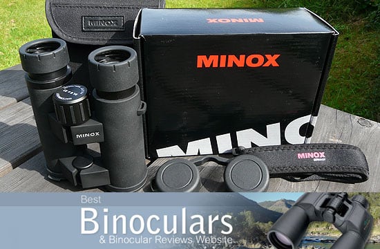 Minox BL 8x33 Binoculars including carry case and neck strap