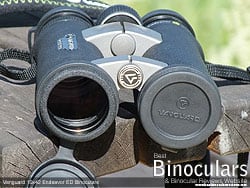 Objective Lens Covers on the Vanguard Endeavor ED 10x42 Binoculars