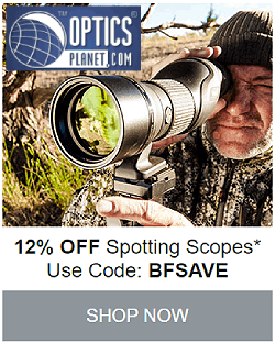 12% Off Spotting Scopes at Optics Planet