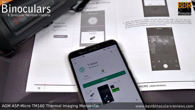 Mobile App & WI-Fi Hotspot connection for the AGM Asp-Micro TM160 Thermal Imaging Monocular