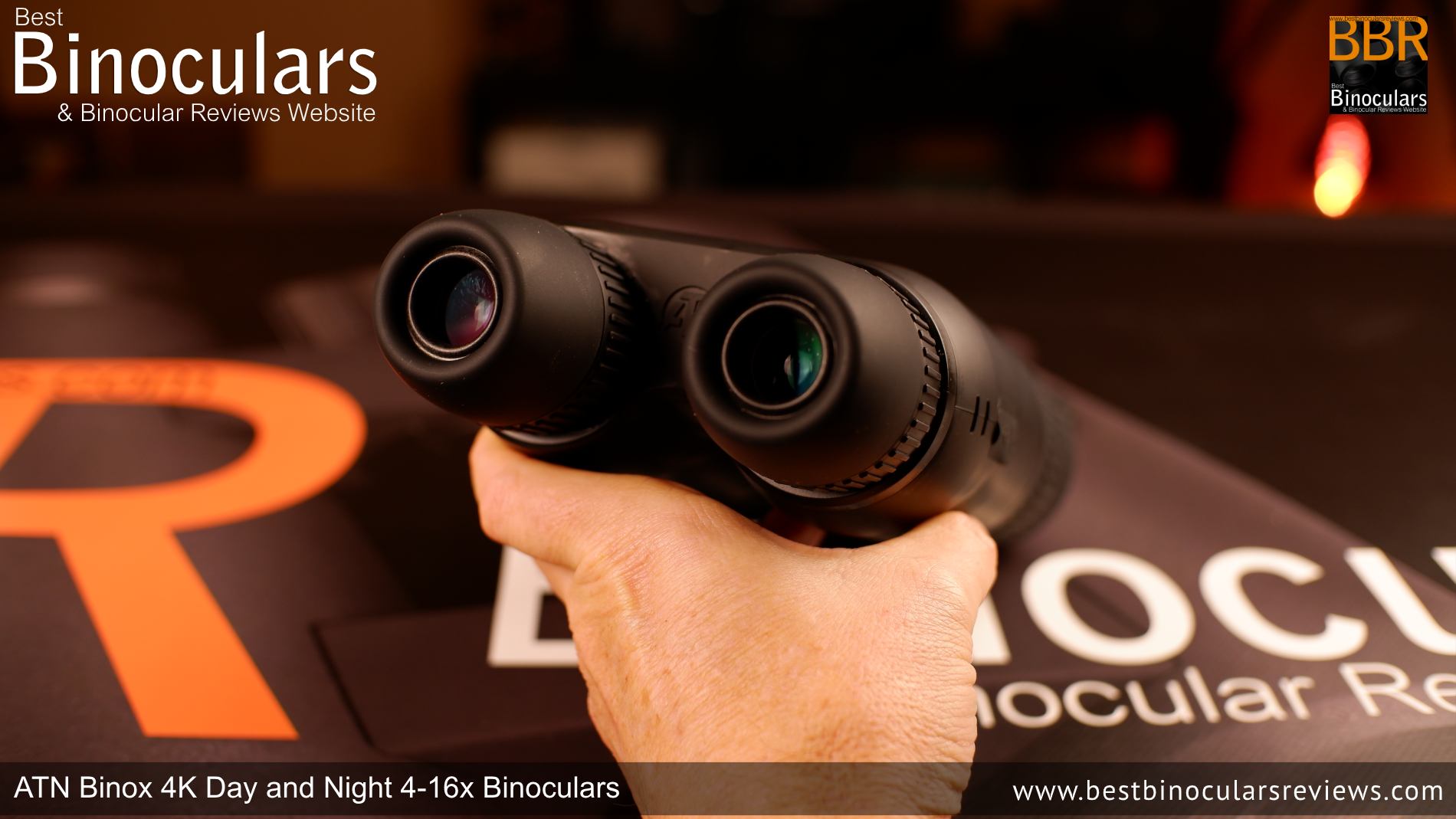 The two eyepieces on the ATN Binox 4K Binoculars