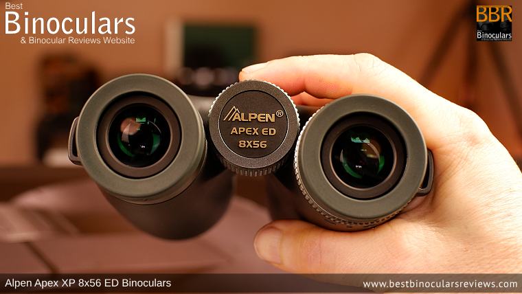 Focus Wheel on the Alpen Apex XP 8x56 ED Binoculars