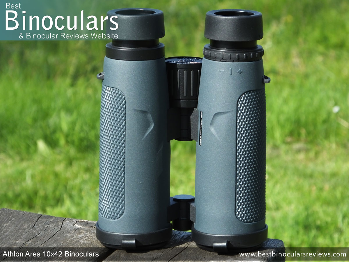 Underside of the Athlon Ares 10x42 Binoculars - click for larger image.