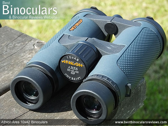 Focus Wheel on the Athlon Ares 10x42 Binoculars