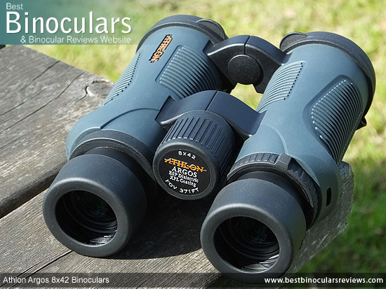 Focus Wheel on the Athlon Argos 8x42 Binoculars