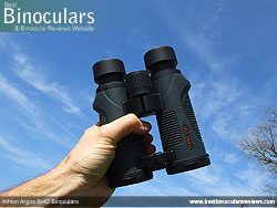 Open bridge design on the Athlon Argos 8x42 Binoculars