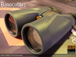 Objective lens on the Athlon Midas 12x50 Binoculars