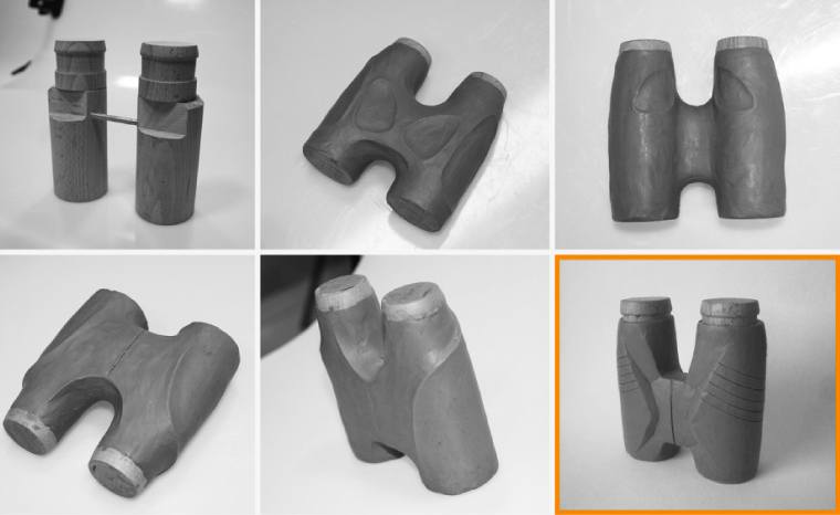 Designing the Athlon Midas 8x42 Binoculars - clay mockups