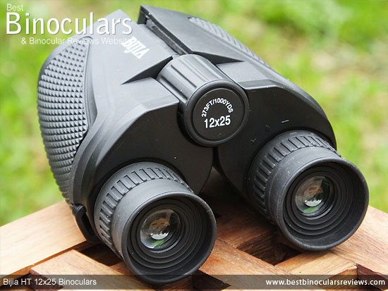 Focus wheel on the Bijia 12x25 HT Binoculars