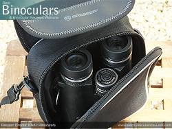 Rear view of the Carry Case & Bresser Condor 10x42 Binoculars