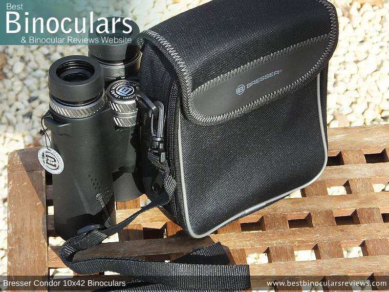 Inside the Bresser Condor 10x42 Binoculars Carry Case