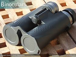 Objective Lens Covers on the Bresser Condor 10x42 Binoculars