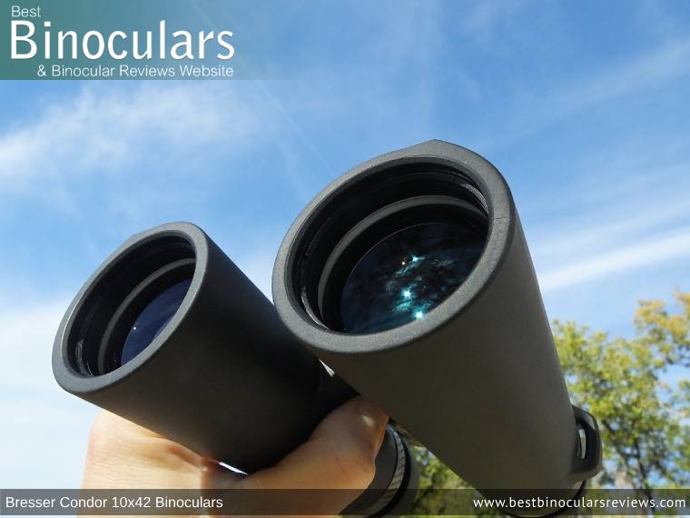 42mm Objective Lenses on the Bresser Condor 10x42 Binoculars