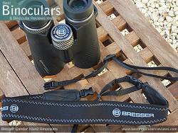 Neck Strap included with the Bresser Condor 10x42 Binoculars