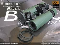 Lens Covers on the Bresser Pirsch 8x34 Binoculars