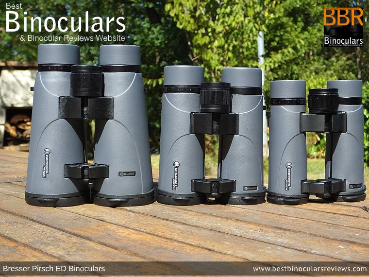 Size Comparison: Bresser Pirsch ED 8x56 vs 8x42 Binoculars