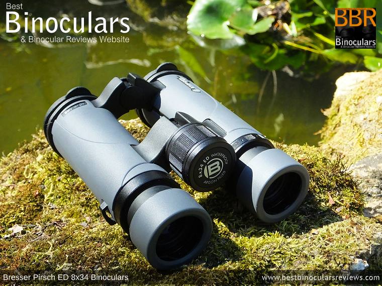 Focus Wheel on the Bresser Pirsch ED 8x34 Binoculars