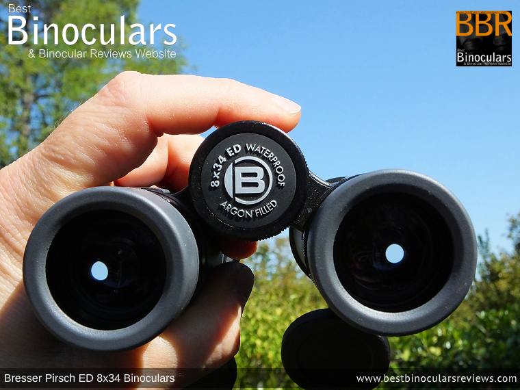 Focus Wheel on the Bresser Pirsch ED 8x34 Binoculars