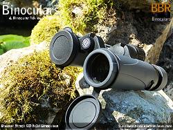 Lens Covers on the Bresser Pirsch ED 8x34 Binoculars