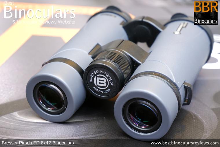 Focus Wheel on the Bresser Pirsch ED 8x42 Binoculars