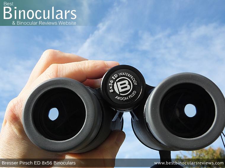 Focus Wheel on the Bresser Pirsch ED 8x56 Binoculars